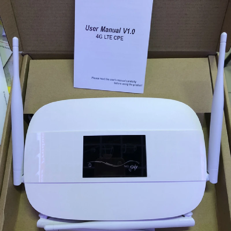 Roteador sem Fio Wifi Roteador Cartão Sim Wi-fi Rj45 Wan Lan Interno 4g Lte Cpe 7 Computador e Escritório