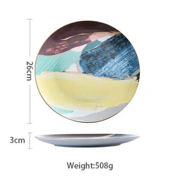 Watercolour Bone Chine Plate Collection 10