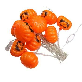 

2.55M 10 LEDS Pumpkin LED String Light Halloween Holiday Decoration Lanterns Light Outdoor Night Lighting 220V