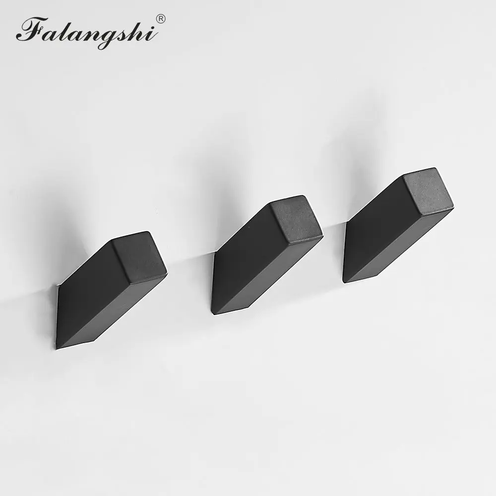 Falangshi 304 черные Крючки из нержавеющей стали вешалка для одежды устойчивая к