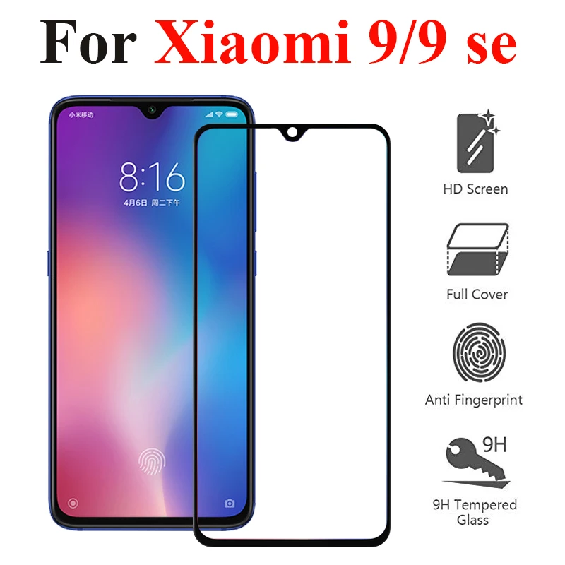 Защитное стекло на Xiaomi mi 9 se закаленное kiso Xio 9SE защита экрана verre tremp лист cam плёнка