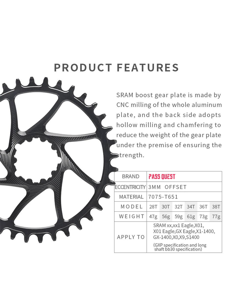 シルバーsram gx xx1イーグルgxp 3ミリメートルオフセットパス