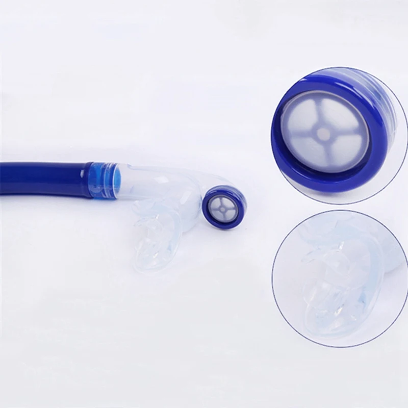 Wet Breathing Tube Center Mount Silicone Adjustable Mouthpiece One-way Valves Diving Snorkeling Gear swimming& diving