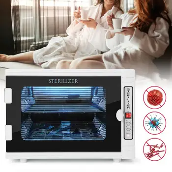 

Nail Art 10L Double Layer Ultraviolet Ozone Towel Cabinet UV Cleaning for Clothing Home Salon Hotel Nail Art