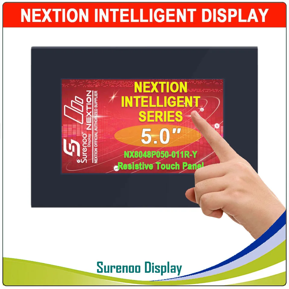 5.0" NX8048P050 Nextion Intelligent HMI UART Serial TFT LCD Module Display Panel Resistive or Capacitive Touch Panel Enclosure