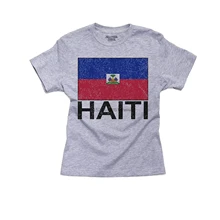 Bandera de Haití-Edición Vintage especial camiseta juvenil de algodón para niño