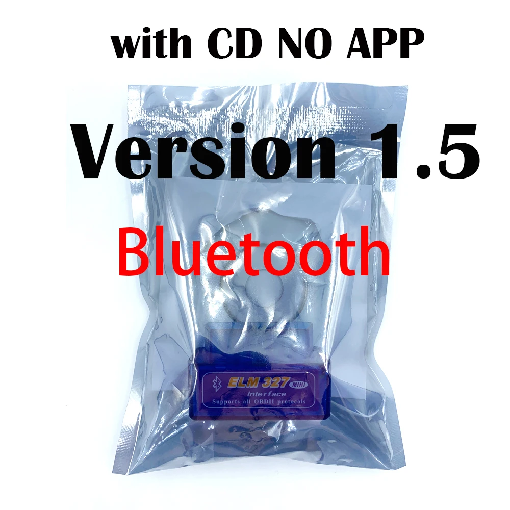 Wifi OBD2 elm327 v1.5 Supe Bluetooth OBDII автомобильный диагностический инструмент для Android/Symbian протокол Mini Elm 327 Bluetooth V2.1/V1.5 - Цвет: Bluetooth CD 1.5