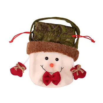 

Christmas Apple Bag Christmas Santa Claus Snowman Elk Bear Gift Apple Bag Christmas Bag Candy Gift Bag for Festival