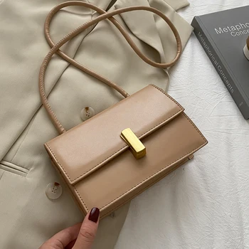 

New Fashion Flap Shoulder Bag PU Leather Designer Handbags and Purses Small Crossbody Bags for Women Solid Ladies Hand Bags