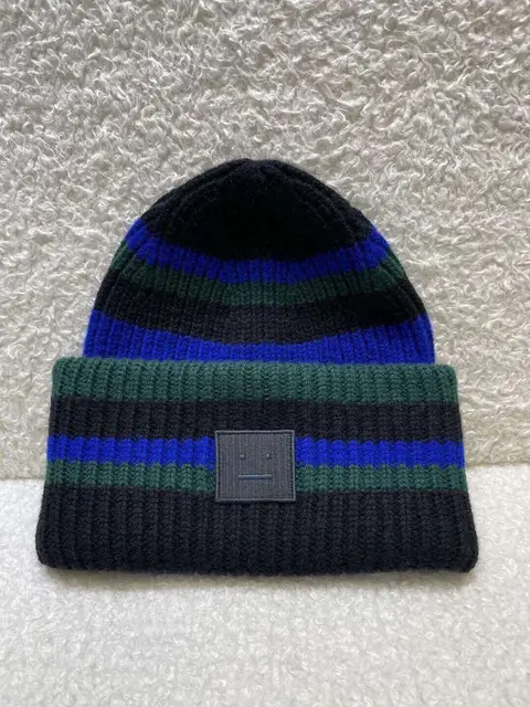 AC Studios Smiling face Beanie Skull Caps knitted Cashmere Eye Warm Couple Lovers Acne Hats Tide Street Hip-hop Wool Cap Adult 9