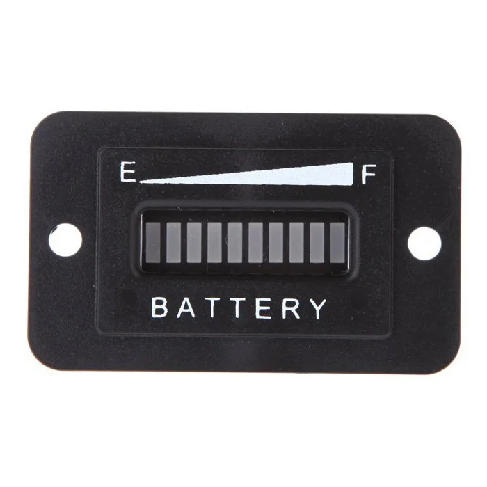 

36 Volt Golf Cart Digital LED Battery Status Charge Indicator Monitor Meter Black