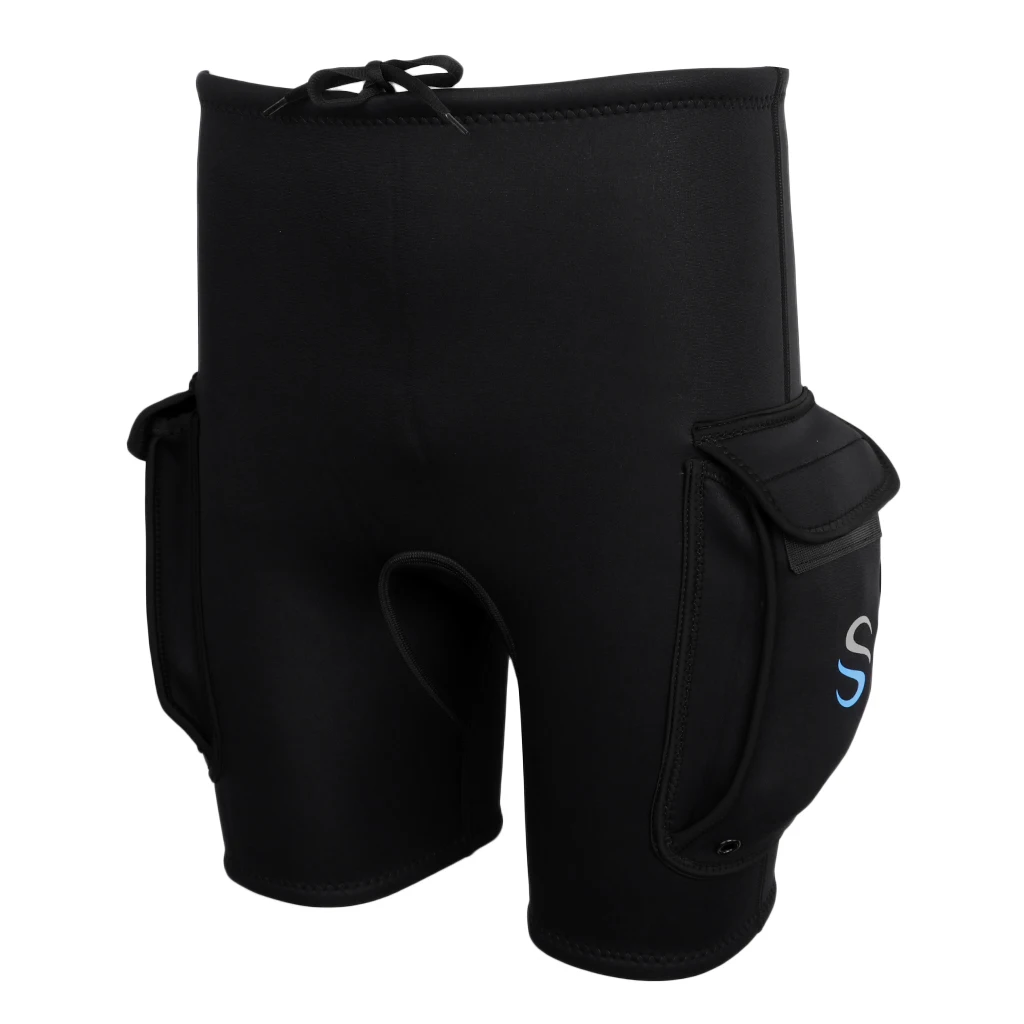 3mm Wetsuit Shorts with Pocket Neoprene Tech Scuba Diving Snorkeling Fishing Surfing Kayaking Canoeing Short Pants Men