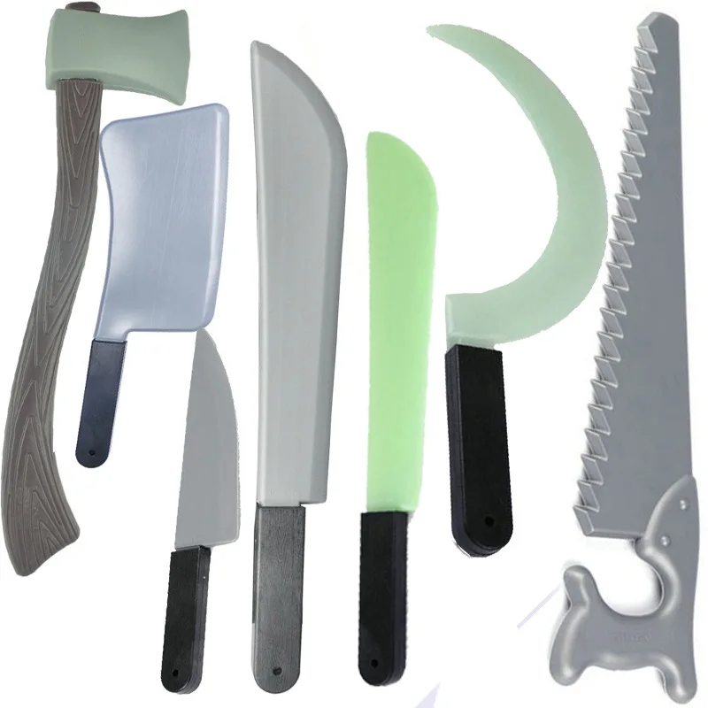 Ball Performance Props Weapons Equipment Plastic Toy Knife Props Fruit Knife Long Knife Game Props COS