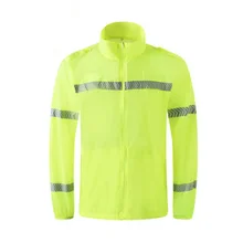 Светоотражающая куртка для мужчин Рабочая защитная куртка водонепроницаемая высокая видимость Светоотражающая флуоресцентная полоса защитная Рабочая одежда