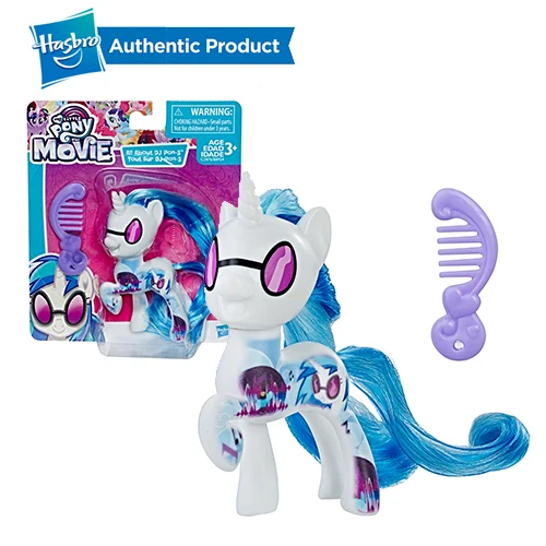 FurReal Friends, My Little Pony с рисунком из мультфильма «Мой Маленький Пони» друзей 3-дюймовая пленка маленькие пони всех цветов радуги; платье Lunamoon редкость Сумерки ПВХ экшн статуэтки коллекционные куклы - Цвет: DJ PON 3