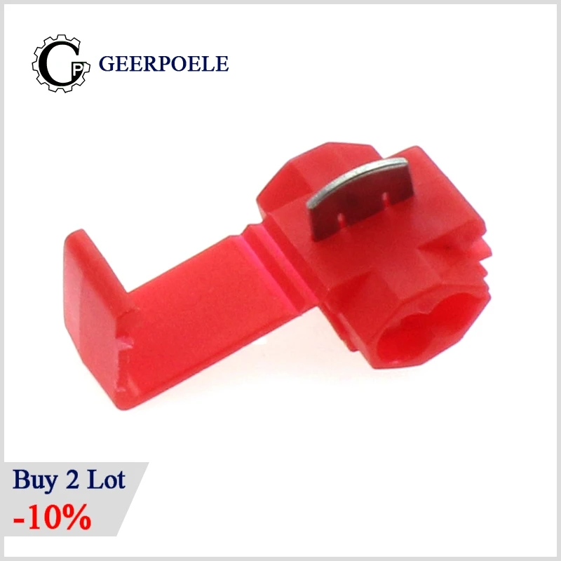 10 pcs/lot Lossless Joint Blue/Red/Yellow Crimp Terminal Quick Lock Wire Electrical Cable Connectors Clip Wire lip