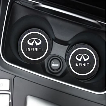 

2PCS Car Water Cup Bottle Holder Anti-slip Pad Mat for Infiniti FX35 Q50 Q30 ESQ QX50 QX60 QX70 EX JX35 G35 G37 EX3 Car Styling