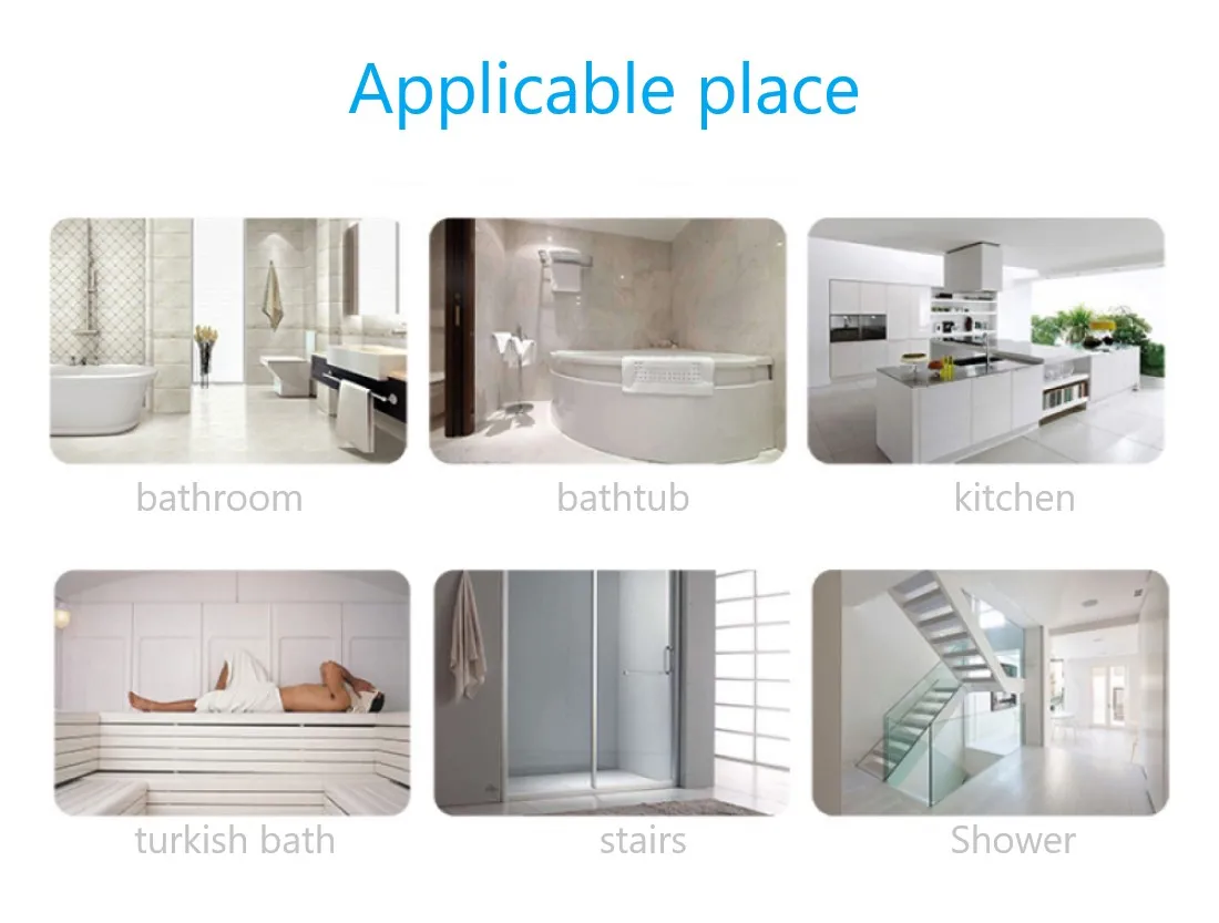 Non-slip Stairs Steps Stickers Anti Slip Sticker Waterproof Bath Floor For Stair For Bathroom Safety Tape Pad Bathtub 15PCS