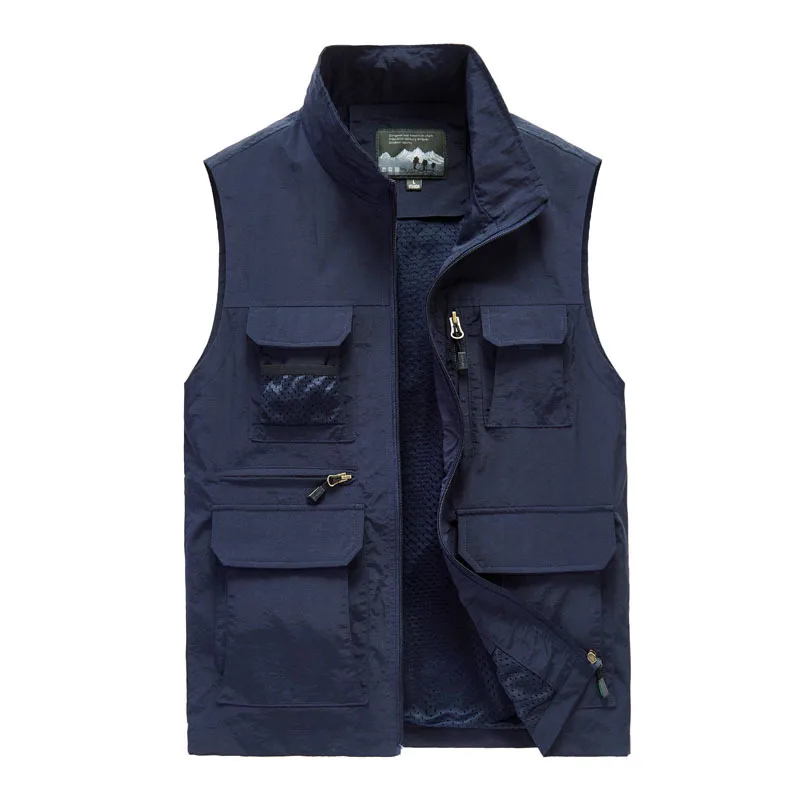 

Men Multi-pockets Quick-Dry Waterproof Scratch Multi-functional Outdoor Loose And Plus-sized Casual Fishing Vest