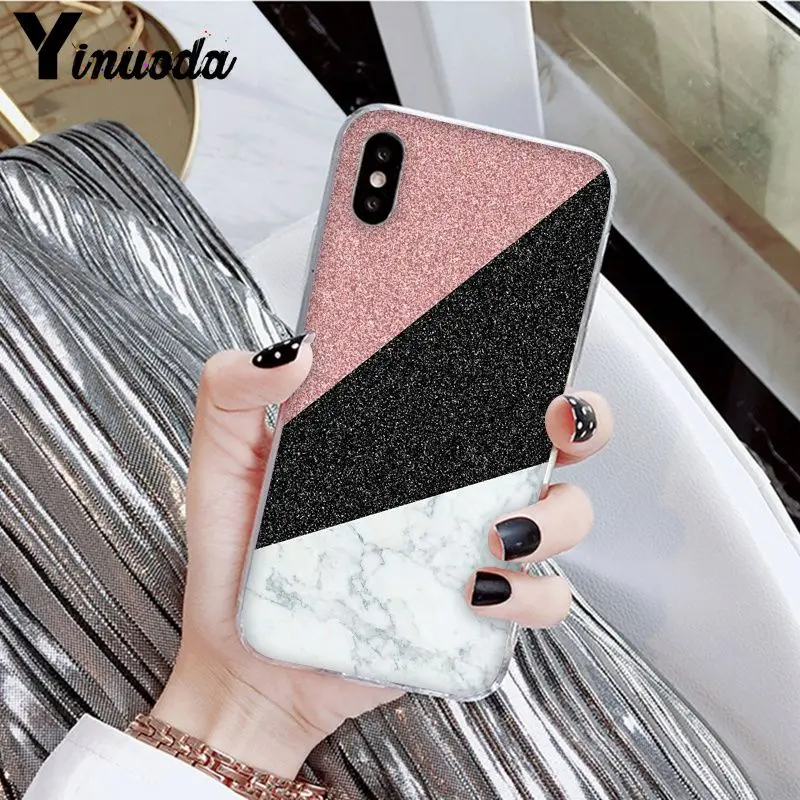 Gold Pink rose Glitter print