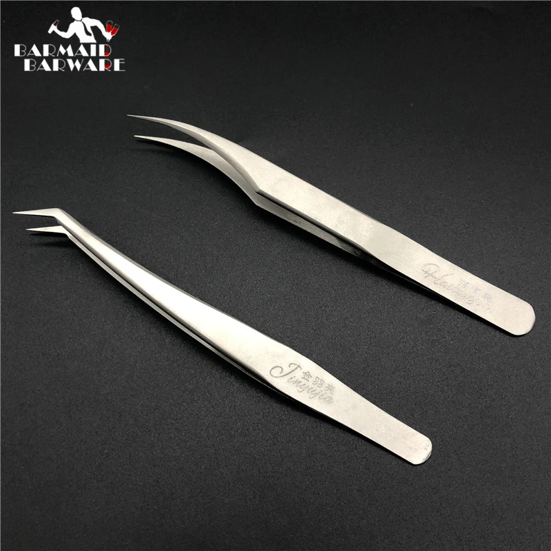 

12.5cm Dolphin Plume Stainless Steel Kitchen & Bar Tweezer Food Tongs Kitchen Cooking Medical Tweezers