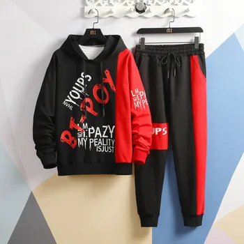 

2020 Autumn Spring Tracksuits Men's Sport Set Hoodies Sweatpants Pants Sportswear Brand Sporting Suit Track Print Clothes