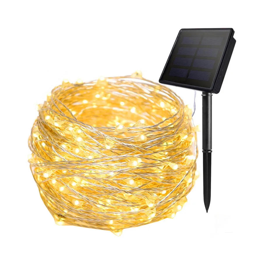 Thrisdar 20M 30M 40M Outdoor Solar Copper Wire LED String Light Holiday Christmas Party Garland | Освещение