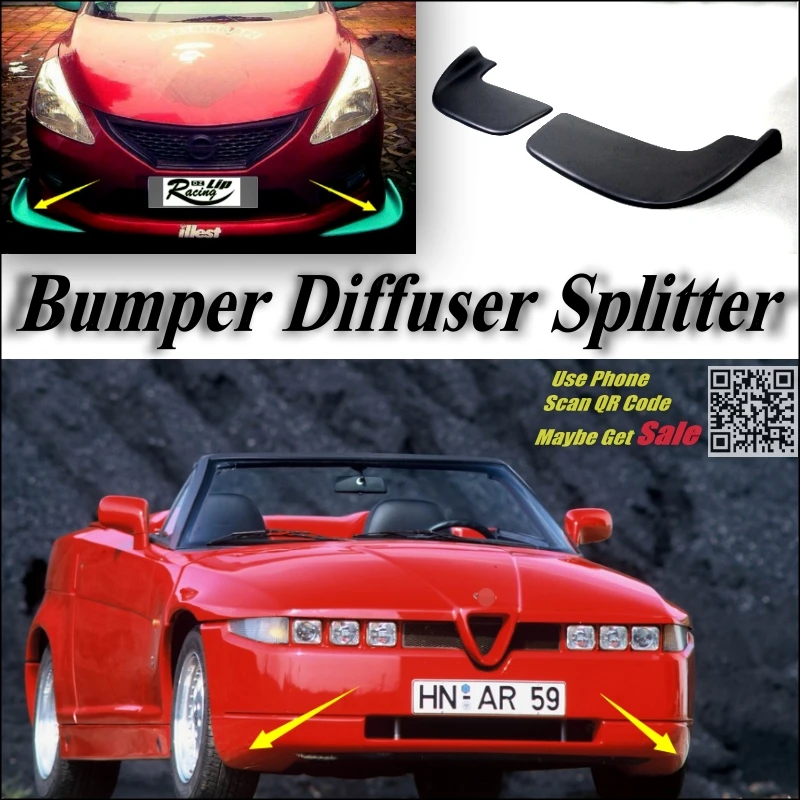 Автомобильный Разветвитель диффузор бампер утка губа для Alfa Romeo RZ / SZ AR ES-30 тюнинг