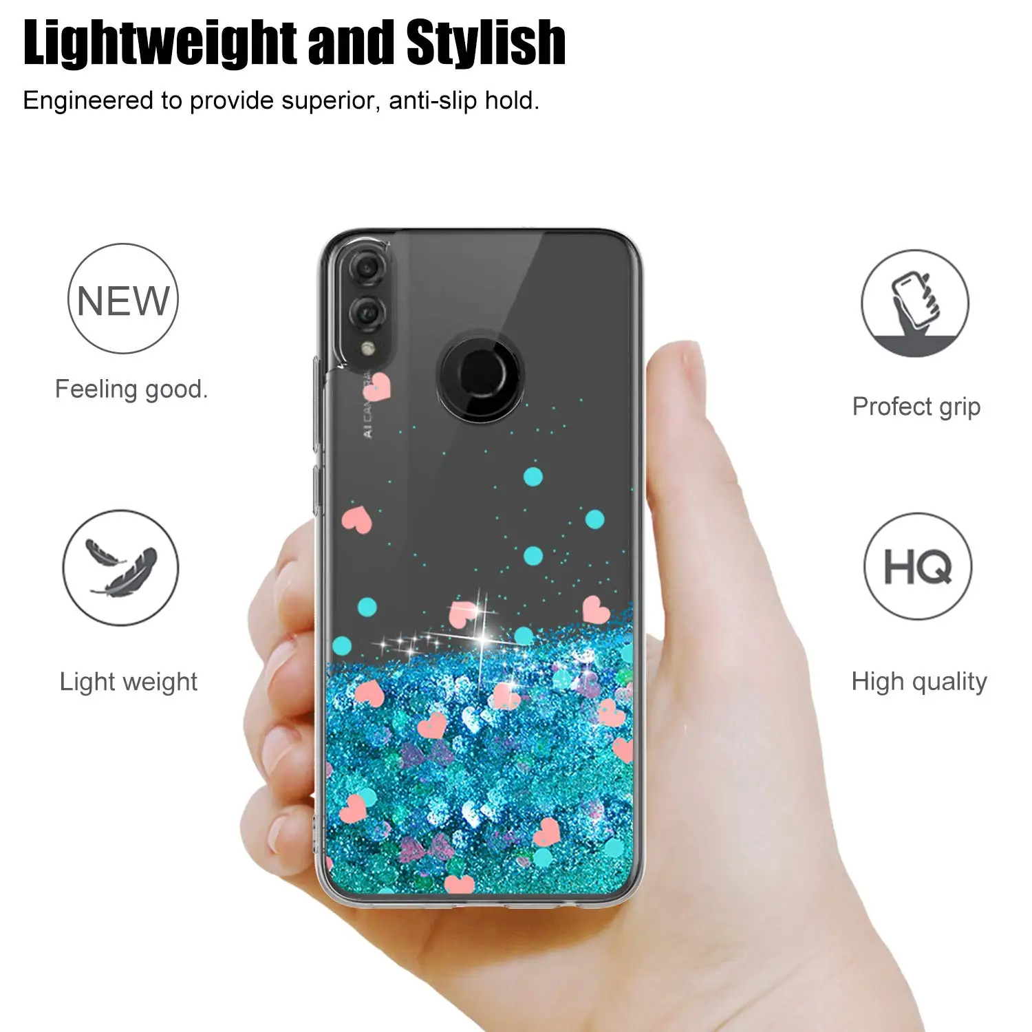 Динамический зыбучие пески с жидкими блестками чехол для huawei Honor 10 9 8 Lite 20 Pro 8S 8X 8C 8A Y5 Y6 Y7 Y9 P smart крышка