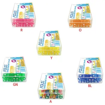 

20 Pcs/box Interdental Brush Retractable Orthodontic Braces Cleaning Gap Toothbrush Tooth Care Supplies