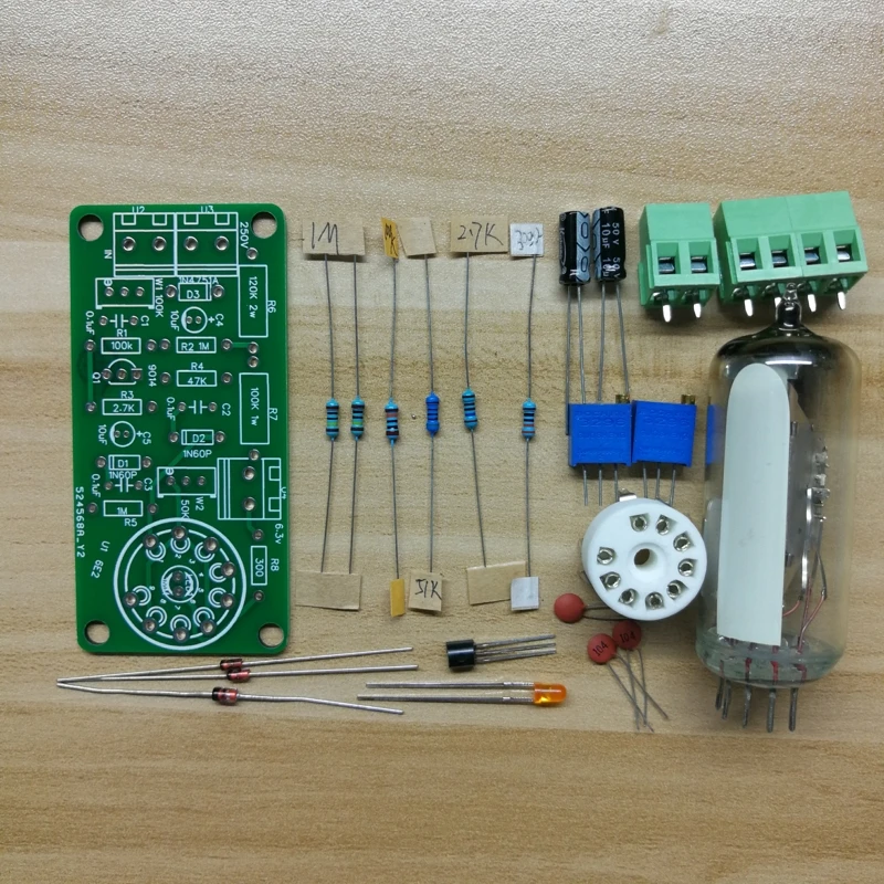 6E2 170-250V High Voltage Magic Eye Tube Audio Level - Foto 2