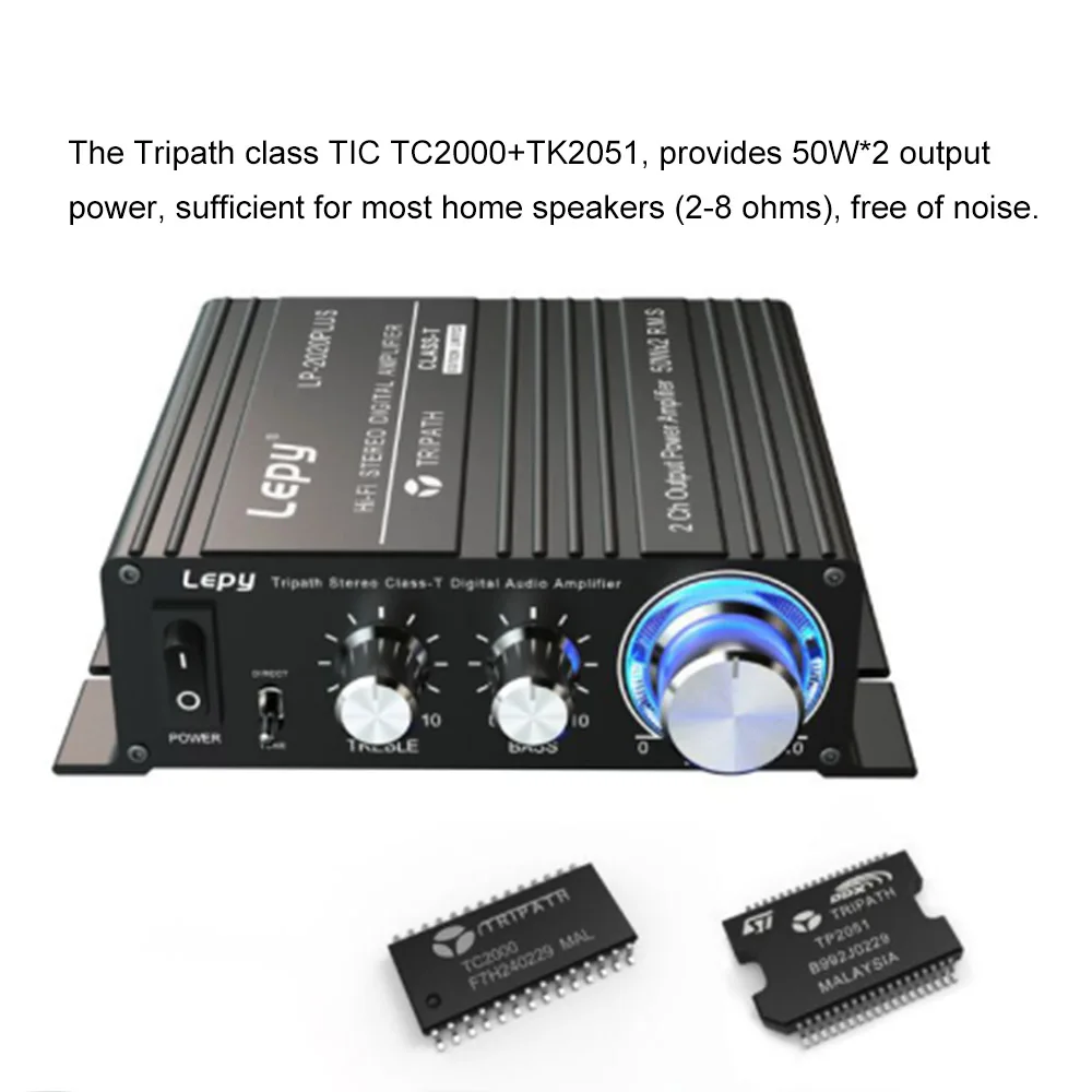 Lepy аудио усилитель HiFi стерео класс T цифровой усилитель мощности мини домашний стерео аудио усилитель 50 Вт* 2