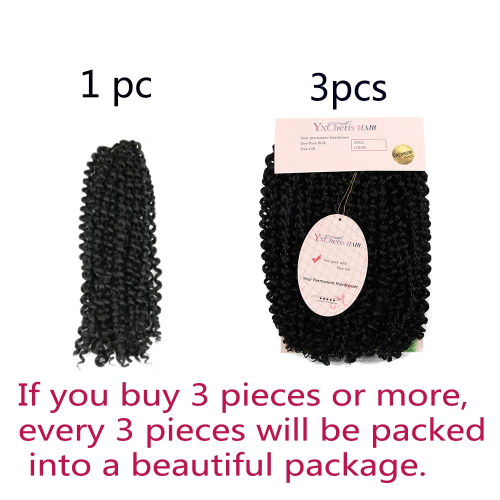 YxCheris Synthetic Crochet Hair jerry curl bundles weave Braiding hair with Ombre Crochet Braids Hair Extension bulk hair