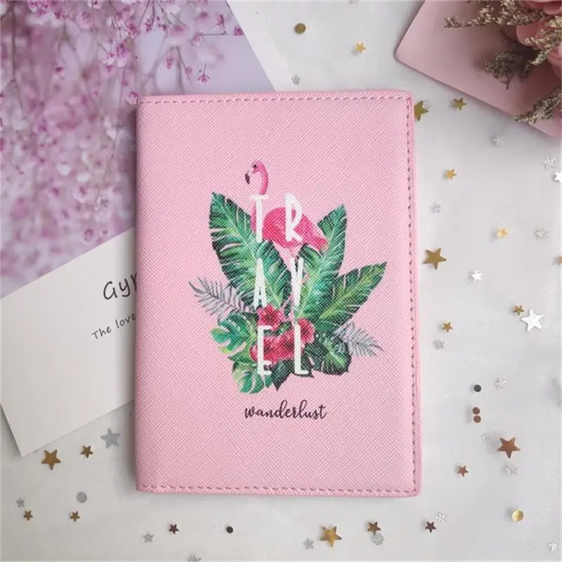 pink Модная дорожная Обложка для паспорта, для мужчин и женщин, кожзам, для ID, кредитных карт, билетов, документов, мужской т-чехол, держатели, сумки, Прямая поставка - Цвет: pink