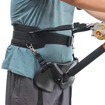 

Universal Adjustable Buckle Waist Support Vest Black Tool Protection Safety Fishing Belly Top Set For Boat Portable With Belt
