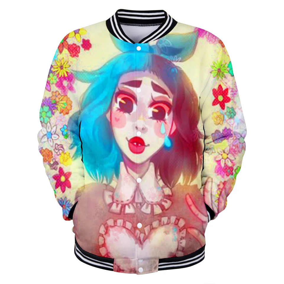 Cry Baby Мелани Мартинес унисекс для ролевых игр Удобная бейсбольная куртка модная куртка с длинными рукавами Повседневная