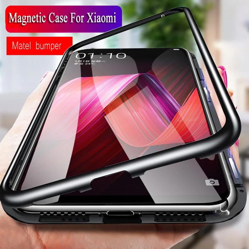 Магнитный адсорбционный металлический чехол для Xiao mi Red Note 8 7 6 5 Pro 8a 7a K20 10 9 SE lite A3 9t