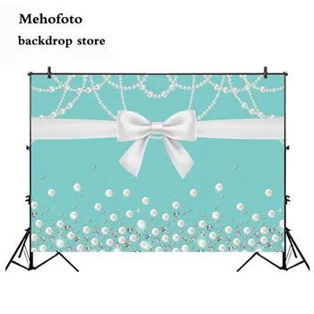 

Mehofoto Blue Girls Sweet 16 Birthday Party 7x5ft Bow-knot Backdrop Dessert Table Banner Photo Booth Studio Background Prop 302