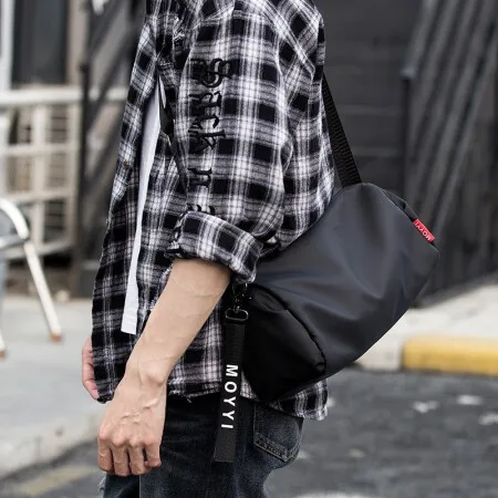 

Brahman Single Shoulder Bag Male Trend Leisure Sports Oblique Satchel Canvas Male Chao Brand Student Cross Bag Men Crossbody Bag