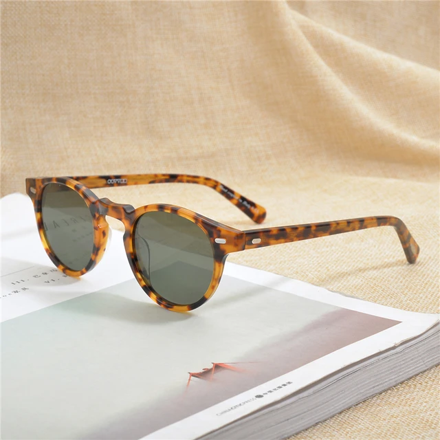 $US $31.95 Oliver Gregory Peck Vintage Polarized Sun Glasses OV5186 Clear Frame Sunglasses Brand Designer men 