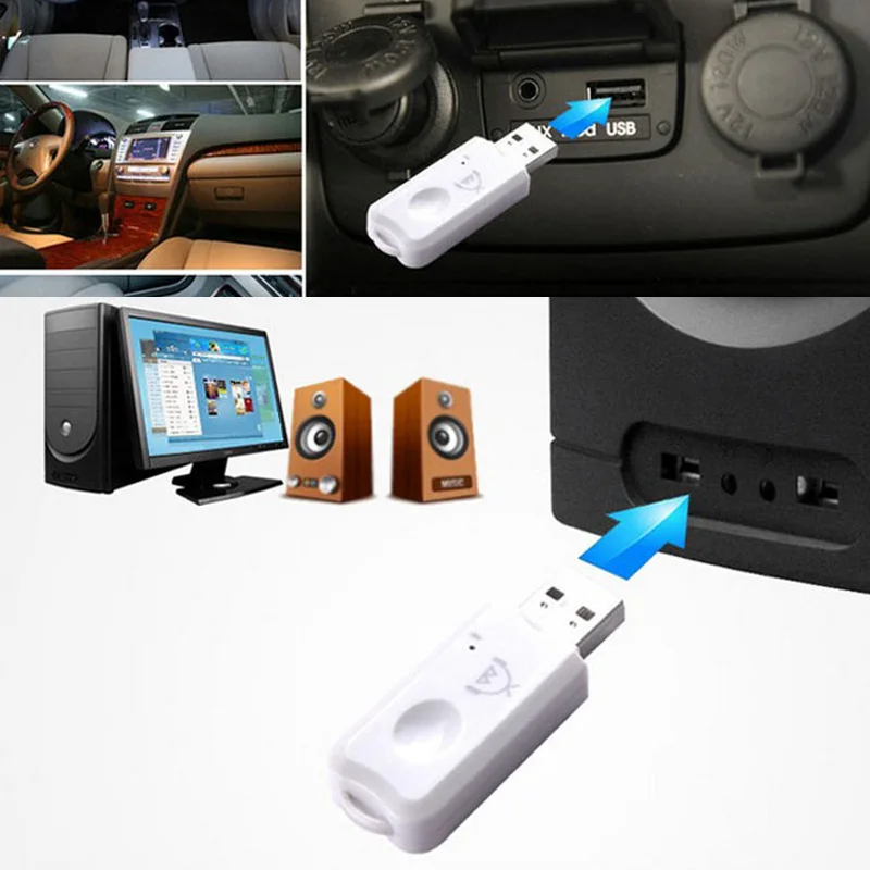 Обновленный USB Bluetooth 2 1 приемник Аудио Стерео адаптер беспроводной комплект