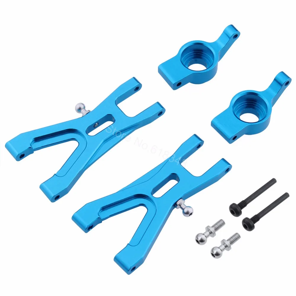 A959-05 Aluminum Rear Seat Steering Hub Carrier &amp Lower Suspension Arm For WLtoys 1/18 RC Car A959 A969 A979 K929 Parts | Игрушки и