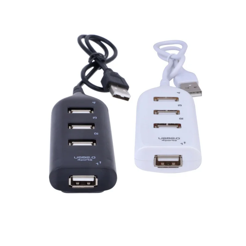 Universal 4 Ports Micro Mini USB 2.0 HUB Splitter Adapter For Laptop PC Notebook Receiver Computer Peripherals Accessories