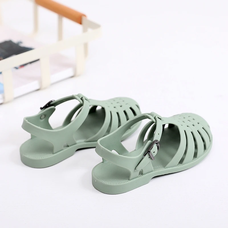 children's shoes for sale Classic Children Sandals Summer Baby Girls Toddler Non-Slip Soft Hollow Casual Kids Shoes Beach Shoes Boys Casual Roman Slippers extra wide fit children's shoes