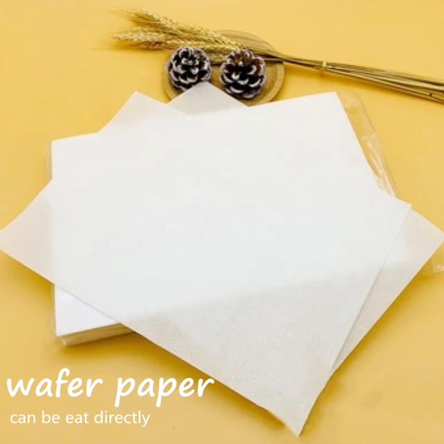 5-100Pcs A4 0.6mm Wafer Sheets Paper Thicken Edible Baking Rice Paper  Digital Printing Wedding