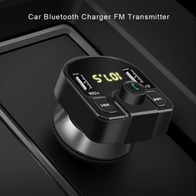 Светодиодный индикатор напряжения батареи 4.1A bluetooth комплект Двойной Зарядное устройство USB 3.1A 1A 2 Порты и разъёмы fm-трансмиттер с USB для телефона MP3 музыкальный плеер