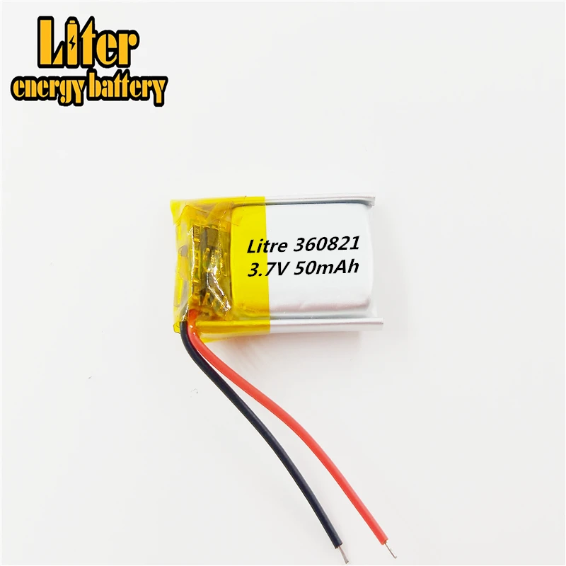 360821 3 7 V 50MAH литий-полимерная аккумуляторная батарея li ion MP3 MP4 | Электроника