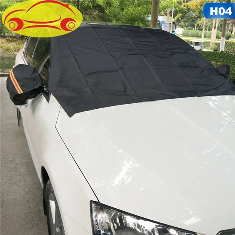 Universal Windshield Sunshades Car Covers Protector Anti-Frost Snow Ice Shield Shade Magnetic Windscreen Car Covers - Цвет: L Black