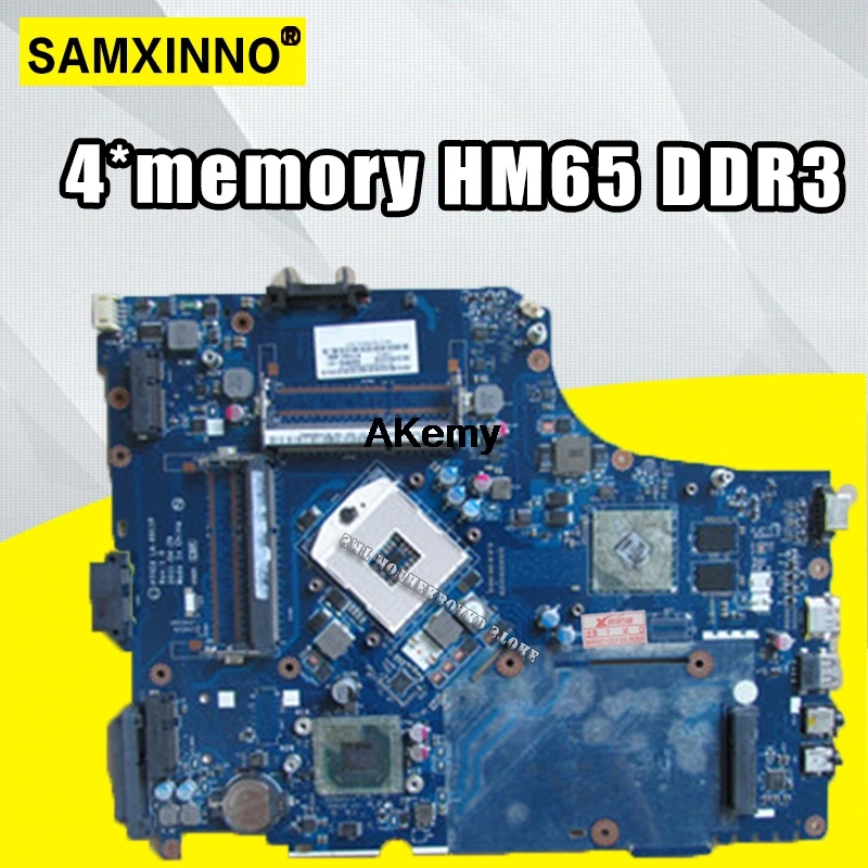 

P7YE0 LA-6911P Laptop Motherboard For acer aspire 7750 7750G MBRMK02001 MB.RMK02.001 4*memory HM65 DDR3 100% tested