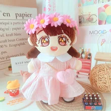 

20cm Doll Dressup Idol Toy Baby Wear Star Idol Doll's Clothes Dress-up Angel Flower Skirt Dress Christmas Gifts